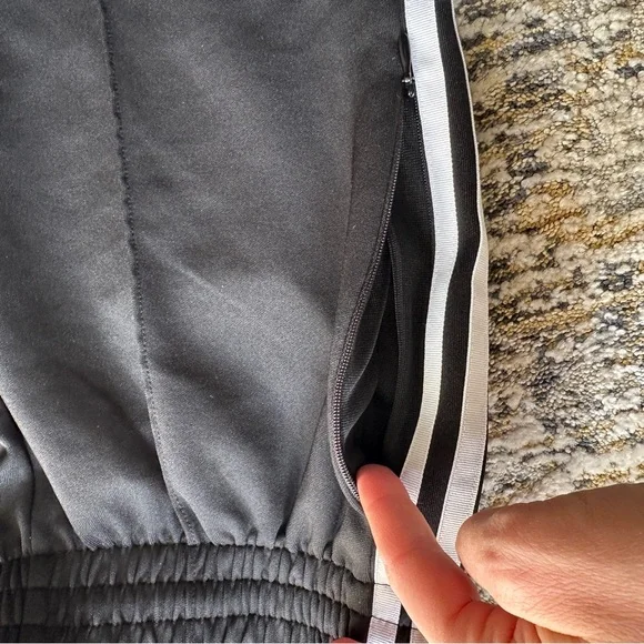 Adidas Originals Black Wide-Leg Pants trackpants size S - Picture 4 of 5